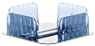 Guzzini - Vanity, portatovaglioli orizzontale, Blu denim, in Bio-based SAN e Bio-based SMMA - ACQUA
