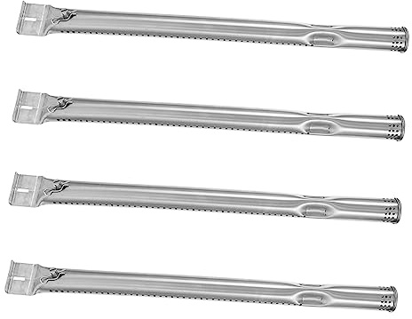 VICASKY Accessori Bruciatore Barbecue in Acciaio Inox 4 Pezzi, Tubi Ricambio per Grill a Gas Resistenti Alte Temperature, Kit Sostituzione per Grigliate all’Aperto