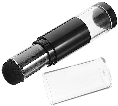 HONITANO Nachfüllbarer Puderpinsel und Behälter für Foundation Rouge und Loses Puder Kosmetikapplikator für Reise Make Up Puderpinsel