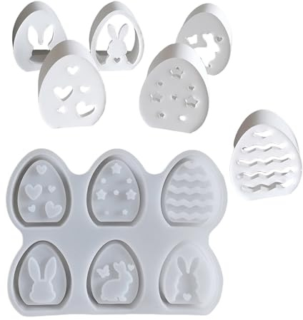 Silikonformen für zarte Eier, zum Basteln von Eiern, Projektformen für Osterdekorationen und kreative Aktivitäten, Osterdekoration