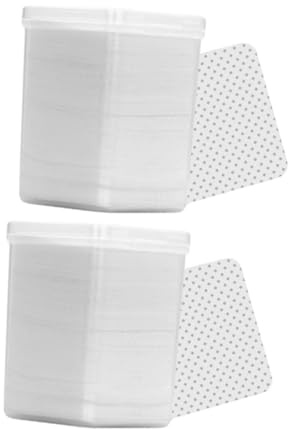 VALICLUD 400stücke Boxen Mit Baumwollreinigungspads Für Kosmetik Zum Entfernen Von Nagellack-pads Und Pfropfzubehör Weiß Zum Reinigen Von Leimflaschenöffnungen Und Nailart-zubehör