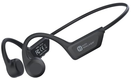 HIFI WALKER Auriculares Conducción Ósea Bluetooth 6.0, IPX7 Impermeables Cascos Conduccion Osea, 18H Autonomía Auriculares Deportivos Oído Abierto para Correr Fitness Ciclismo Running