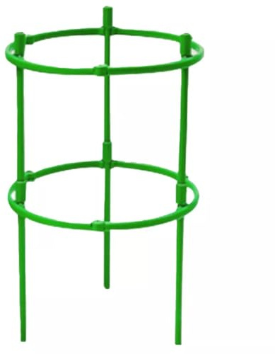 FACAIIO Cage à tomates pour pots, treillis de support pour plantes de jardin, pour tomates, anneau réglable, support de tige en ABS robuste pour plantes en pot, fleurs, petites tomates, vert