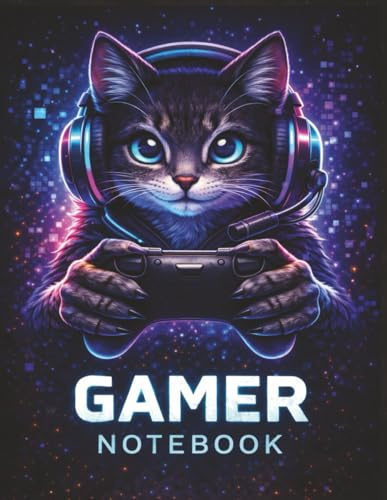 Gaming Journal for Gamers, Streamers & Esports Fans: 8.5 x 11 Composition Lined Notebook for Notes, School, Work & Gaming Ideas