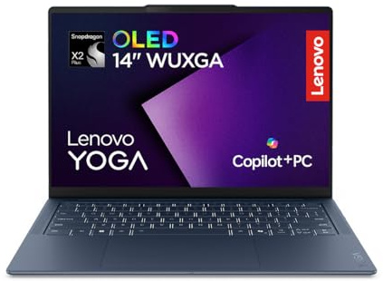 Lenovo Yoga Slim 7X | Laptop | Snapdragon X2 | 16GB | 1TB | Ohne Netzteil | CoPilot+PC | 14 WUXGA Display | OLED | Snapdragon X2 Plus X2P-42-100|16GB RAM|1TB SSD|Qualcomm Adreno|QWERTZ|Windows 11|Blau