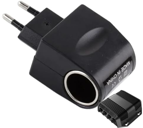 Adaptador para Coche - Convertidor De Voltaje De 220V A 12V LED | Convertidor De Encendedor De Cigarrillos De 500 MA, De Visualización De Voltaje, para Uso De Fuente De Alimentación De Cámara