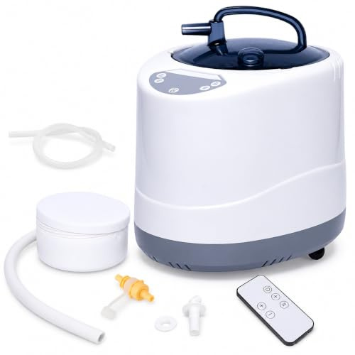 4L Portable Sauna Steamer, 2000W, 9 Steam Levels and Remote Control | Heats in 3-5 minutes with a 30-120 minute timer, water-level window and automatic safety shut-off.