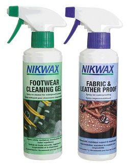 Nikwax - Footwear Cleaning Gel spray/Fabric & Leather Proof spray - 300ml