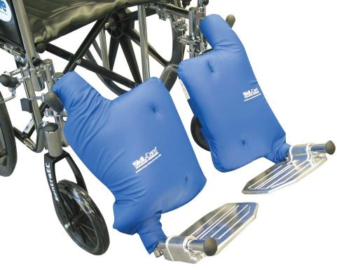 Skil-Care Calf Pad Cover, Universal Size, Foam-Padded Leg Support with Low-Shear II Wipe-Clean Cover, Fits All Wheelchair Calf Pads, 703068