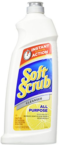 Soft Scrub Limpiador de baño y Cocina, Aroma de limón, 3 Unidades