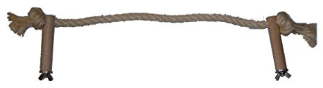 pipano Sitzseil 30-150 cm Sisal 12 mm für Vogelkäfig, Kletterseil, Nymphensittich, Wellensittich, PS2212 (80 cm)