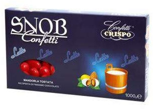 CONFETTI SNOB CRISPO CIOCCOLATO AL LATTE ROSSI 1000GR CONFETTATA FESTA LAUREA