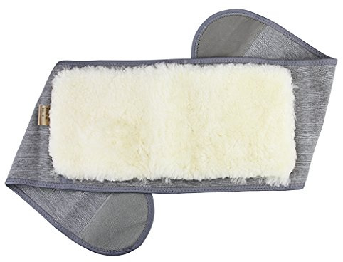 Faxianther Men Women Winter Thicken Thermal Cashmere Waist Binder Lumbar Support Belt Rheumatic Back Pain Thermal Brace Abdominal Stomach Kidney Warmer Protector Band Grey