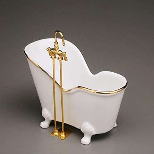Reutter Porzellan Miniatur-Badewanne, Sitzbadewanne, weiß, Novelty, Haushalt, 7 cm x 10.5 cm x 7 cm, Weiß