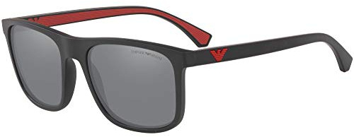 Emporio Armani Unisex 0ea4129 Sonnenbrille, Matte Black/Grey, One Size