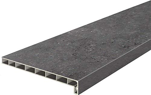 Lignodur Topline LD36 Innenfensterbank freestone 100 mm Ausladung inkl. Seitenabschlüsse Fensterbank … (1100 mm)