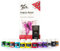 Mont Marte Peinture Textile & Tissu Set – 12 pièces x 20ml – Peintures Textiles Permanentes – Couleurs de haute Qualité – Idéal pour l'habillement, les Sacs et tous les Tissus