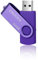 ENUODA USB Stick 64GB USB Speicherstick Rotate Metall High Speed USB 2.0 Memory Stick für PC Laptop Computer (Lila)