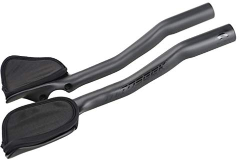 OYHN Fahrradstütze Lenker Aero Bar Triathlon Carbon Rennrad TT Rest Bike Lenker Aerobar Verlängerungsstange Lenker TT Stützrohr für Triathlon Radfahren,Schwarz