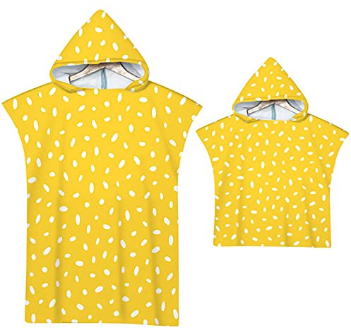 Erwachsene Kinder Strandtuch Wickeln Bademantel Poncho mit Kapuze Mikrofaser Frucht Grafik Druck Umhänge Kapuzen Erwachsene Bademantel zum Schwimmen Strand