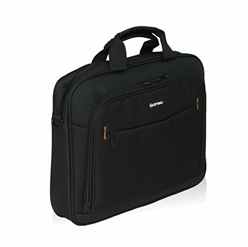 CB CITY BAG Laptop-Schultertaschen, Laptoptasche, Kompakte Laptoptasche, Tote Bag/Umhängetasche mit Taschen zur Aufbewahrung von Zubehör, Schwarze Laptop-Hülle Notebook-Tasche Männer Frauen