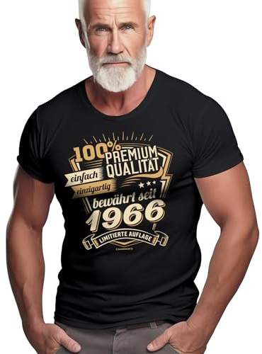 Herren T-Shirt für Männer zum 60. Geburtstag: Bewährt seit Jahrgang 1966