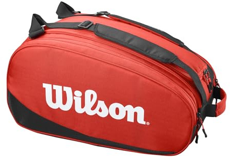 Wilson Padel-Tasche Tour, Für bis zu 6 Schläger, Rot