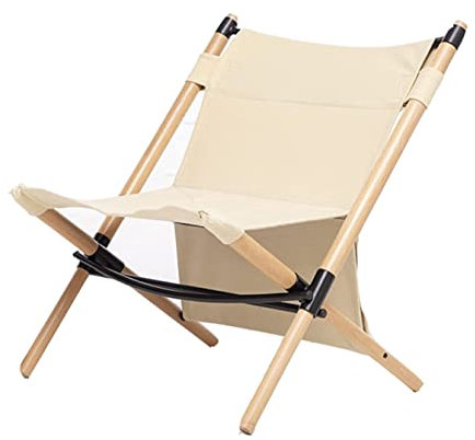 Habrur Campingstuhl Faltbar Angelstuhl Klappbar Klappstuhl Outdoor Break Massivholz Liege Klappbarer Segeltuch Sitzhocker Für Außenpool Freizeit Strand Lounge Klappstühle Camping Stuhl (Color : A)