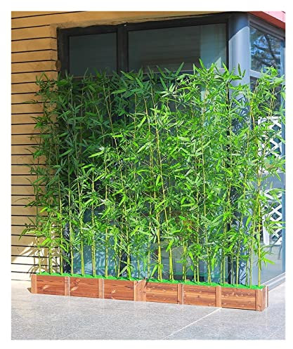 CAMBOS 2 Packungen, 1 m, 1,2 m, 1,5 m, 1,8 m hoch, künstliche Bambuspflanzen, lebensecht, künstlicher Bambusbaum, dekorativer Sichtschutz für den Eingang, Raumteiler, Sichtschutz für Innen- und