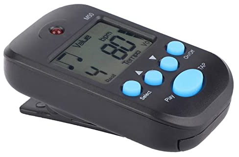 Metronom Mini,Mini Lcd Digital M50 Metronom Beat Tempo Gitarre Musik Zubehör Tragbares Allgemeines Zubehör Regler Tuning