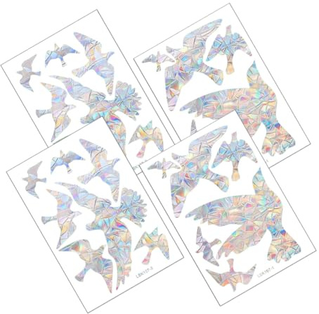 Alipis 2juegos Pegatinas Decorativas De Ventana Prisma De Vinilos Adhesivos Para Protección De Aves Anti-colisión Decoración Arcoíris Para Hogar y Oficina