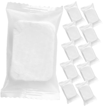 Healeved Komprimierte Dicke Gesichtsreinigungspads mit Perlenmuster Sanfte Make Up Entferner Pads aus Vliesstoff Hautfreundlich und Vielseitig für Gesicht Augen und Nägel