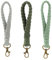 HXSYKJDM 3 Stück Boho Geflochtener Schlüsselanhänger, Makramee Schlüsselanhänger, Handgelenk Lanyard Armband Schlüsselband