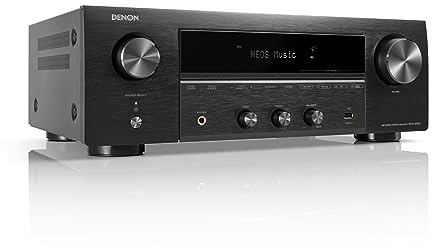 Denon DRA-900H 2.2 Ch 145W AV Receiver with HEOS Built-in, 8K Compatibility - Black