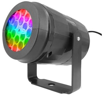 Proiettore natalizio per esterni, Luci for feste di Natale Proiettore a LED for fiocchi di neve Luci da palcoscenico da 5 W Rotanti Moo natalizio Illuminaze natalizia Decorazi da giardino for esterni(