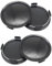 LEEQ Coprimozzo Ruota ABS - 4 Pezzi Coprimozzi, Universale Copricerchi, Tappi per Ruote, Tappi di Cerchioni, per Cerchioni Copricerchi Universali Auto Accessori(75mm)
