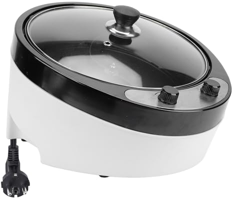 Tostatrice Elettrica per Chicchi di caffè, Regolabile da 0 a 240 ℃ Barra di Agitazione a Forma di S con Controllo Intelligente per la Casa (Spina europea 220‑240 V)