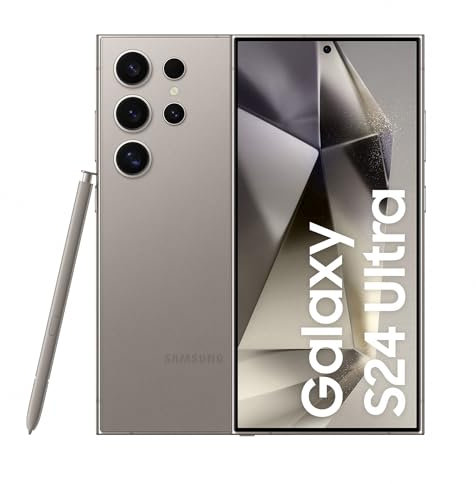 Samsung Galaxy S24 Ultra, AI Android Smartphone, 12GB RAM, 256GB Storage, 200MP Camera, S Pen, Long Battery Life, Gray, (UK Version) (Renewed)