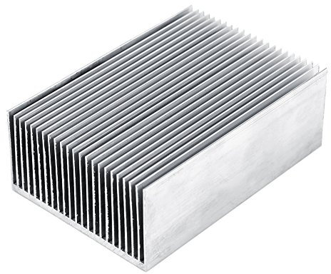 Majatou Aluminium Heat Sink, 100 x 69 x 36mm, Model: Majatou0r3p87zaic, Part Number: Majatou0r3p87zaic, Heatsink for High Power Led Amplifier Transistor Semiconductor Devices