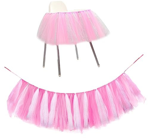 ABOOFAN Farbenfroher Tutu-tischrock Für Babygeburtstag Partydekoration Und Hochstuhl