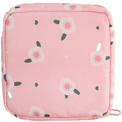 Organiseur de coussinets en tissu Oxford – Pochettes hygiéniques portables pour l'hygiène féminine | Pochettes hygiéniques pratiques | Sac à fermeture éclair pour soins féminins | Sac hygiénique en
