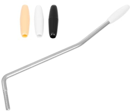 Toddmomy Metall Tremolohebel für E-gitarren Einzelner Vibratoarm mit 5,0mm Gewinde Langlebiger Gitarrenbedarf für Tremolobrücken Inkl 1 Hebel 3 Kappen (zubehörfarbe Zufällige Farbe