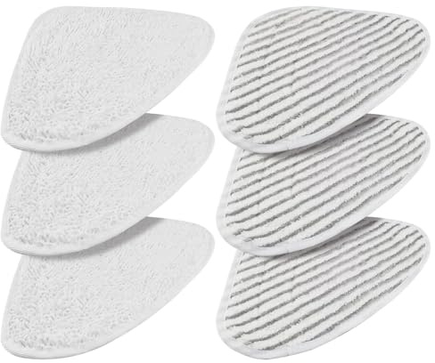 XTUDOU® 6 Pezzi Panni Scopa A Vapor, Steam Mop Pads Riutilizzabile, Lavapavimenti Vapore, per La Pulizia di Pavimenti Duri E Pavimenti in Legno