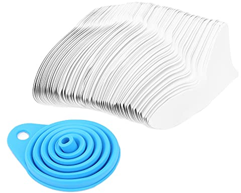 200 Filtri per Vernice in Nylon Fine da 100 Micron – Coni Filtranti Ultra Flusso e Imbuto in Silicone Pieghevole per Pistole a Spruzzo, Verniciatura Auto, Filtrazione della Resina