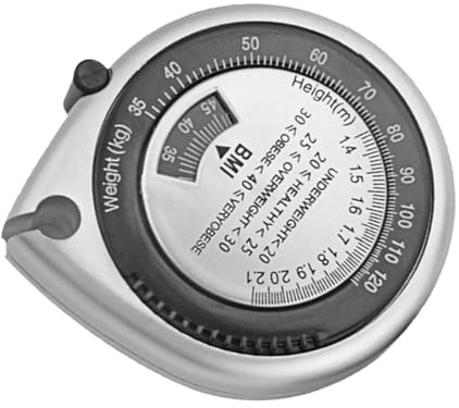 Générique Mètre Ruban Rétractable 1,5 M en Pvc et Abs pour Imc et Tour de Taille, Ruban de Mesure Précis et Portable, Outil de Santé Pratique pour Usage Personnel et Médical