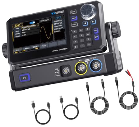 Generador de señales de función de canal 30/60MHz 14 bits 4.3 pulgadas pantalla táctil forma de onda arbitraria doble canal pantalla táctil forma de onda arbitraria para pruebas electrónicas