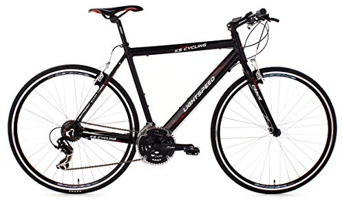 KS Cycling Herren Fahrrad Fitnessbike Alu 28 Zoll Lightspeed RH 54 cm, schwarz, Rahmenhöhe: 54 cm, Reifengröße: 28 Zoll (71 cm), 200B