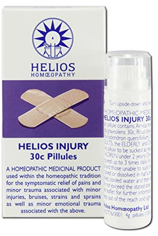 KATIX Helios Homoeopathy Helios Injury Pillules - Homeopathic Tablet Remedy - 4g Pack of 1-11.5g, 15mm x 15mm x 65mm - Organic, Non-Sterile