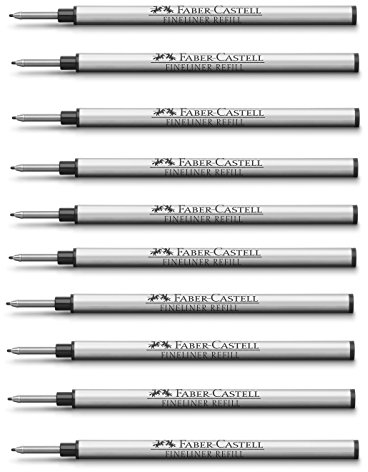 Graf von Faber-Castell Finelinermine schwarz 10 Stück