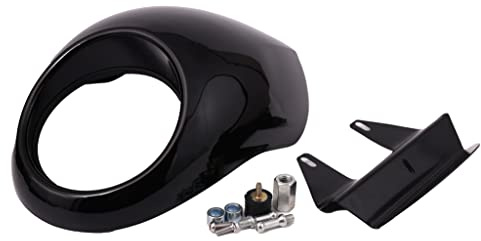 Cache pour phare, couvre-phare pour moto Harley Sportster Dyna